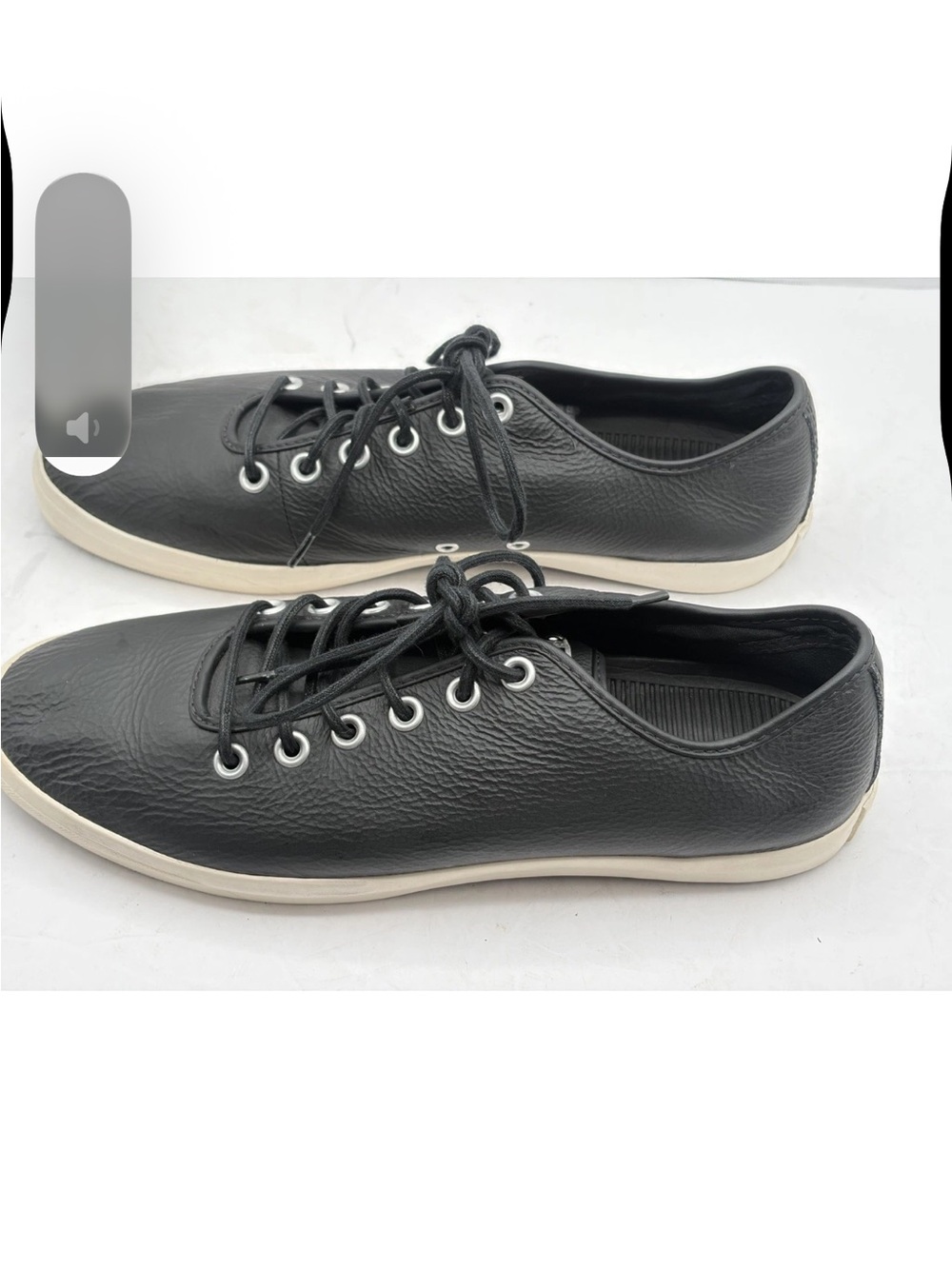 Converse All Star Sideways Ox Men size 11 Leather Casual Black Shoes